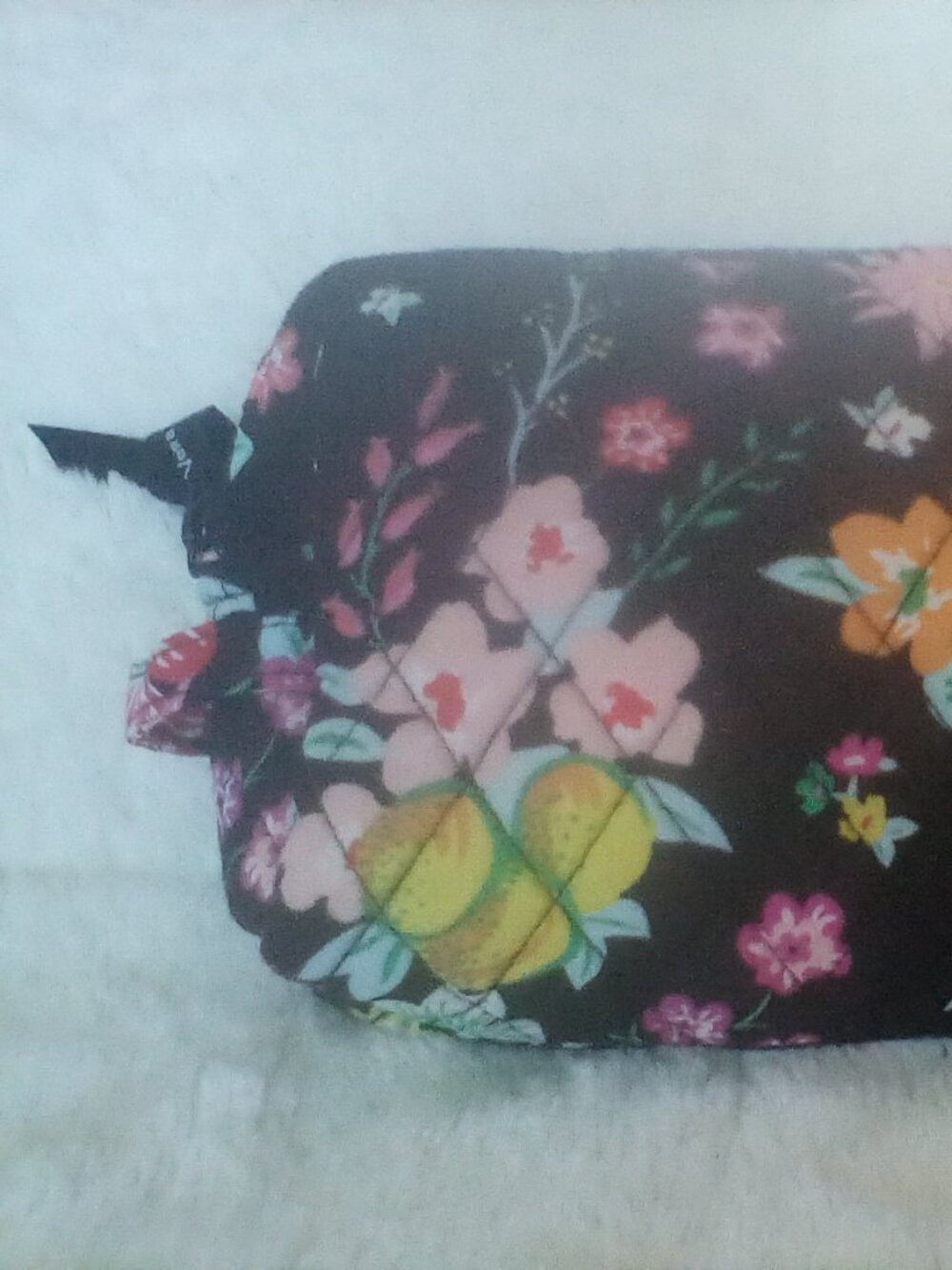 Vera Bradley Cosmetic Bag in Tangerine Twist
